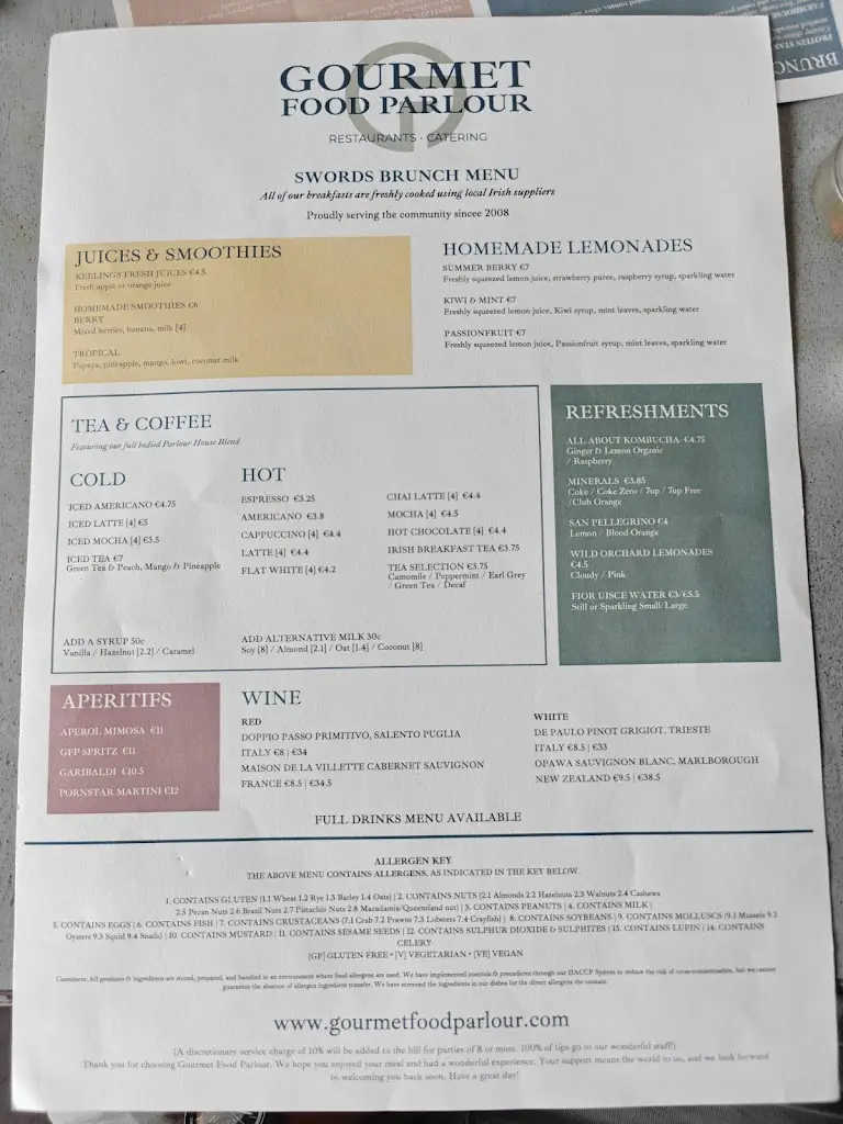 Menu_Gourmet Food Parlour Swords_Fingal County_image_2