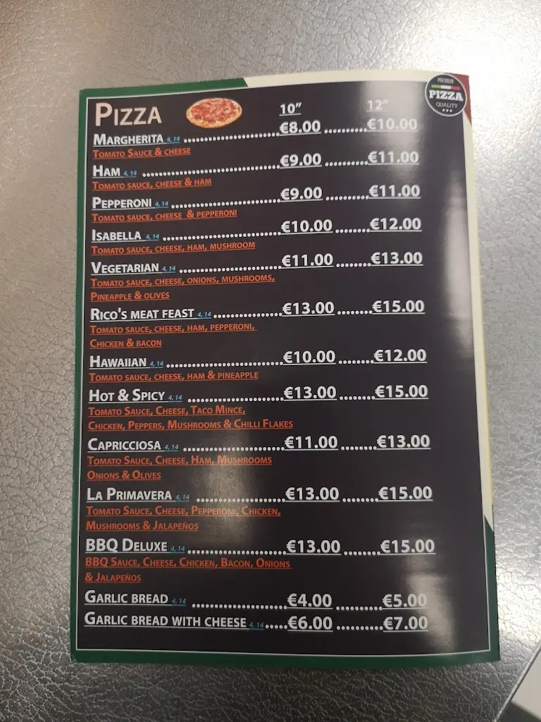 Menu_Ricos pizzeria and takeaway_Ferns_image_1