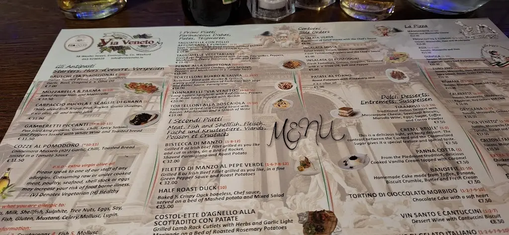 Menu_Via Veneto_Enniscorthy_image_2