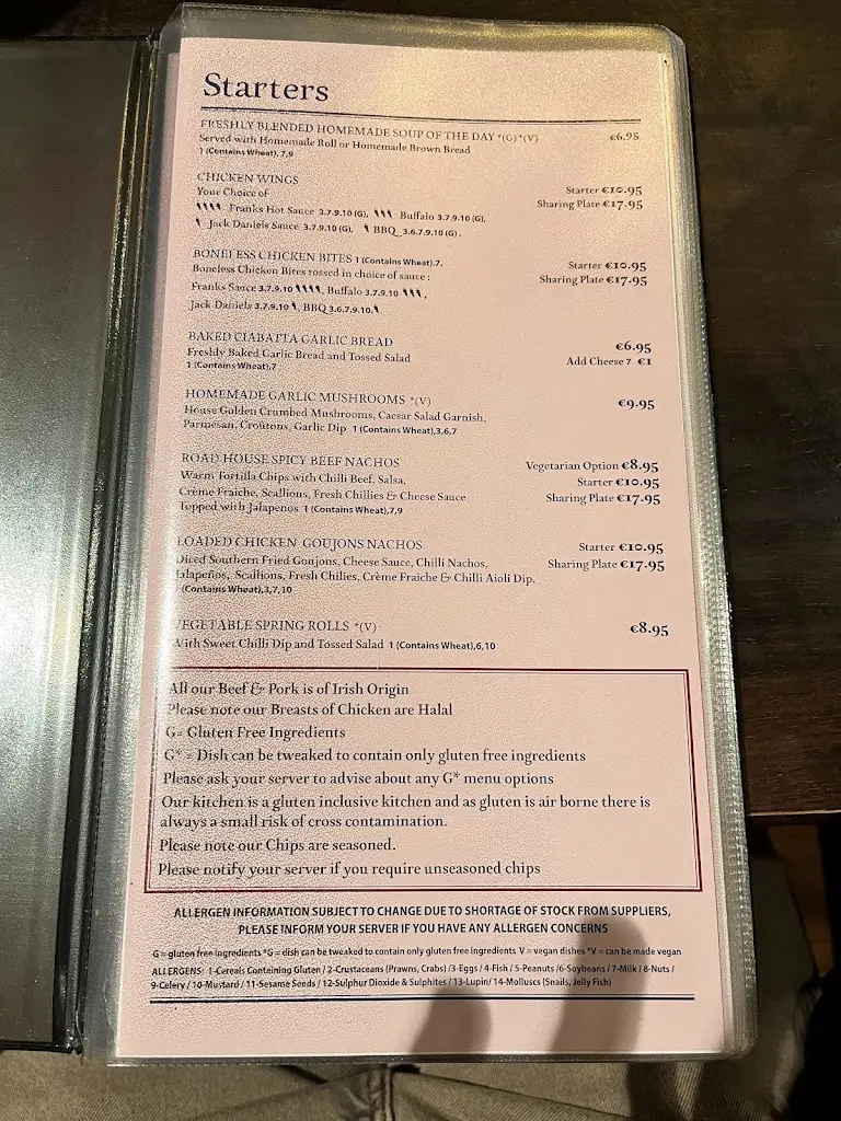 Menü_Botanic House Restaurant_Glasnevin_Bild_1