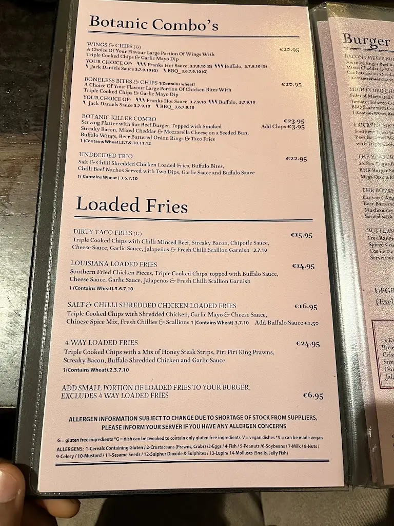 Menü_Botanic House Restaurant_Glasnevin_Bild_2