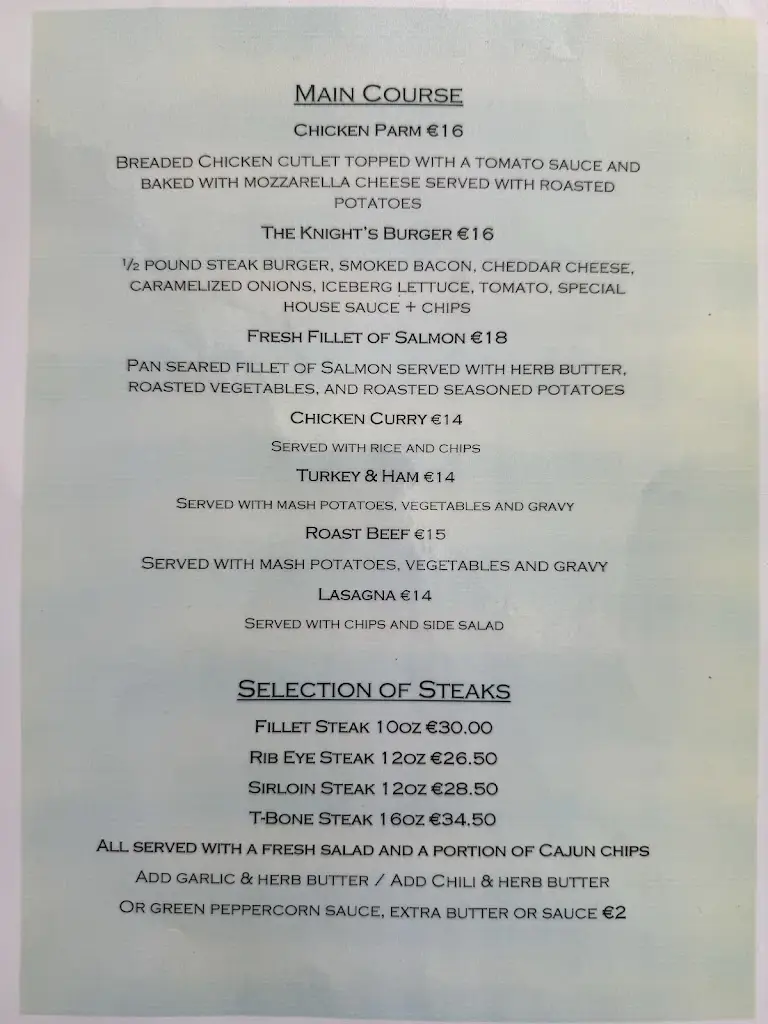 Menu_The Bailey Cafe Granard_Granard_immagine_1