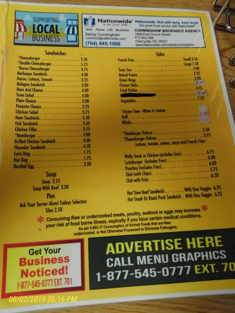 Menu_Paul Fays Pub_Granard_image_4