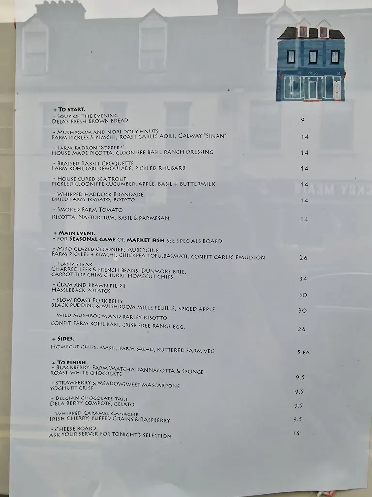 Menu_Dela Restaurant_County Galway_image_2