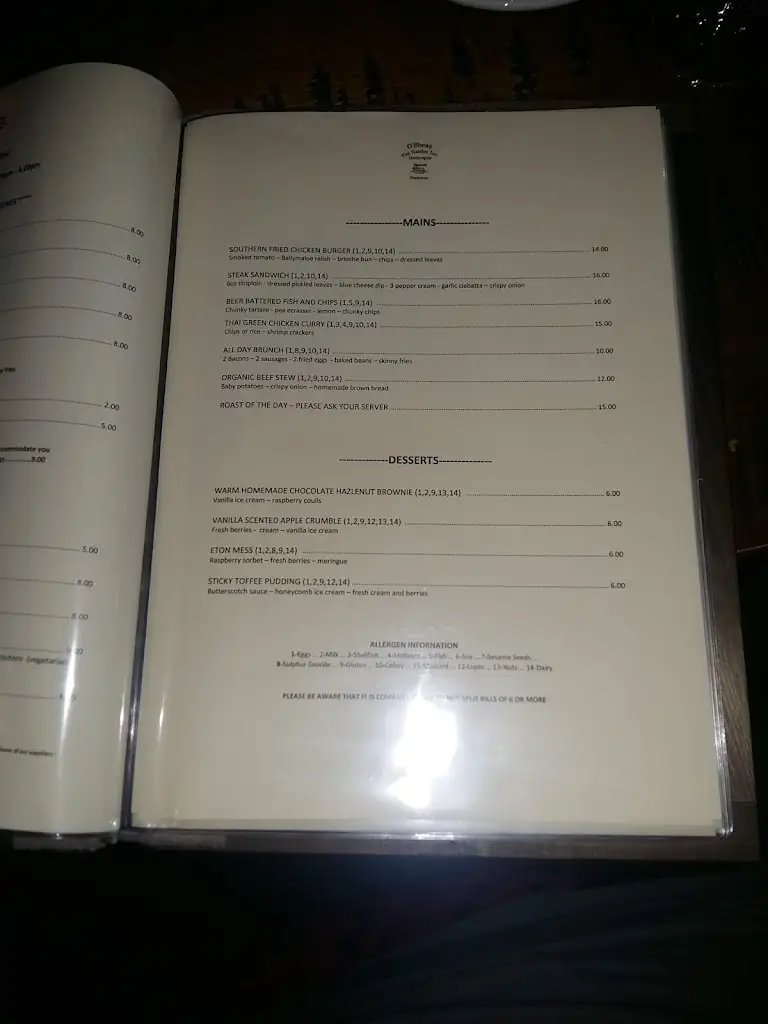 Menu_Hatchet Inn_Dunboyne_image_3