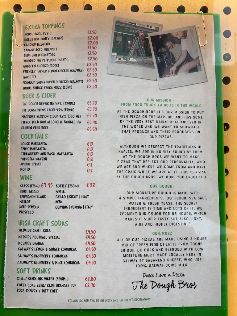 Menu_The Dough Bros_County Galway_image_3