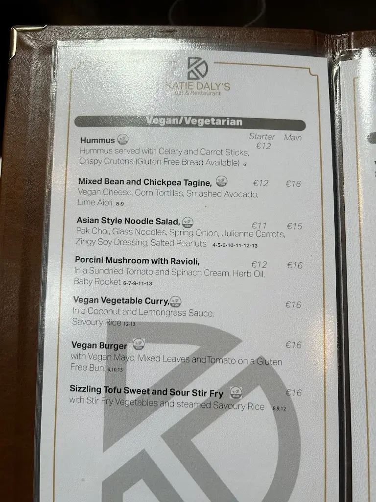 Menu_Katie Daly's Bar & Restaurant_Gorey_imagen_1