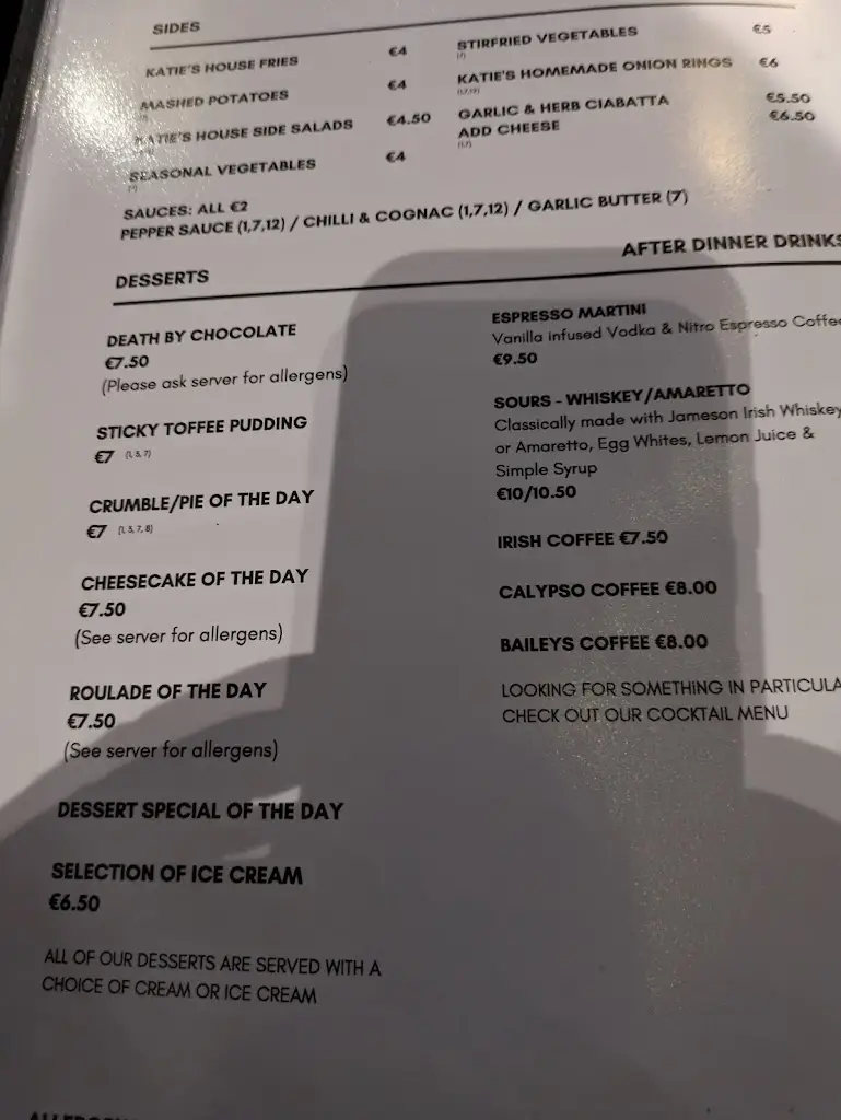 Menu_Katie Daly's Bar & Restaurant_Gorey_imagen_2