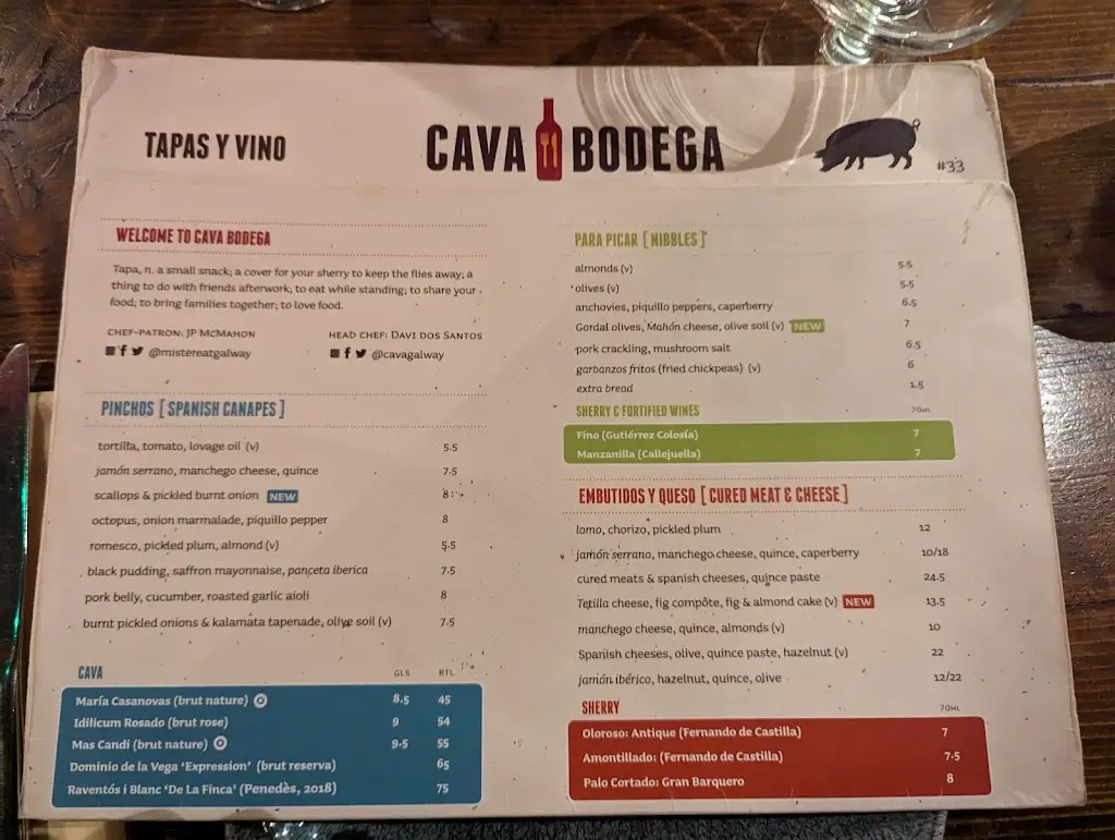 Menu_Cava Bodega_County Galway_image_1