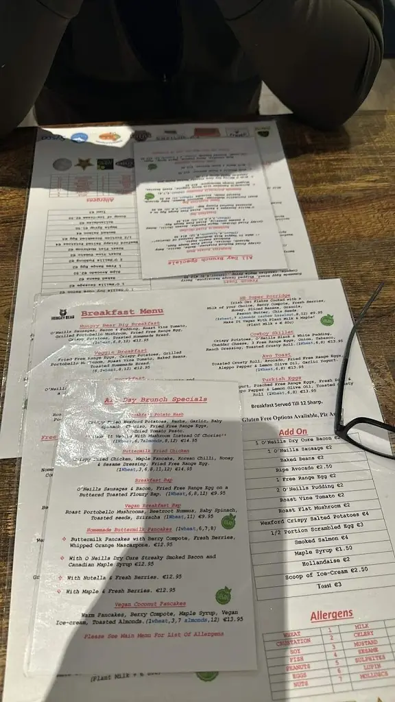 Menu_Hungry Bear Cafe/ Restaurant_Gorey_image_3