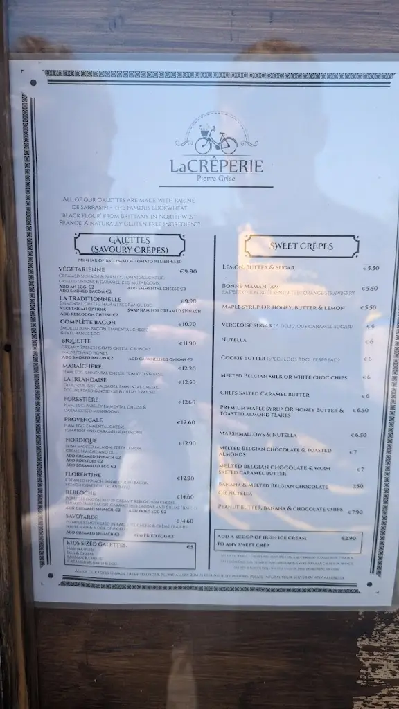 Menu_La Crêperie Pierre Grise GREYSTONES_Greystones_image_4
