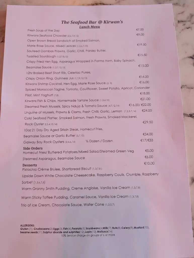 Menu_Kirwan's_County Galway_image_3