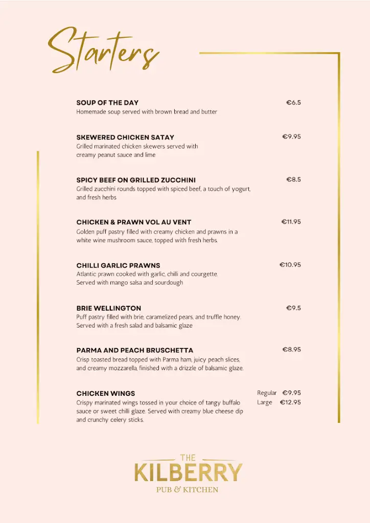 Menu_The Kilberry Pub & Kitchen_Kentstown_image_1