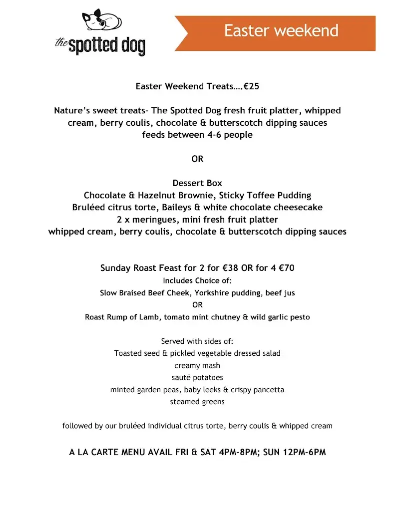 Menu_The Spotted Dog_Dundalk_image_3