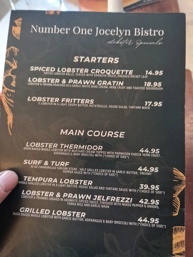 Menu_Number One Jocelyn Bistro_Dundalk_image_2