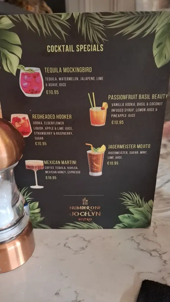 Menu_Number One Jocelyn Bistro_Dundalk_image_3