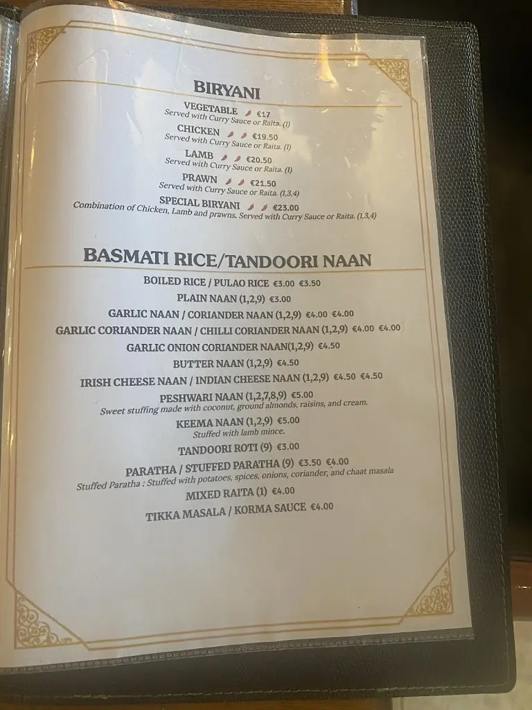 Menu_Sun and Sand_Kilcoole_image_1