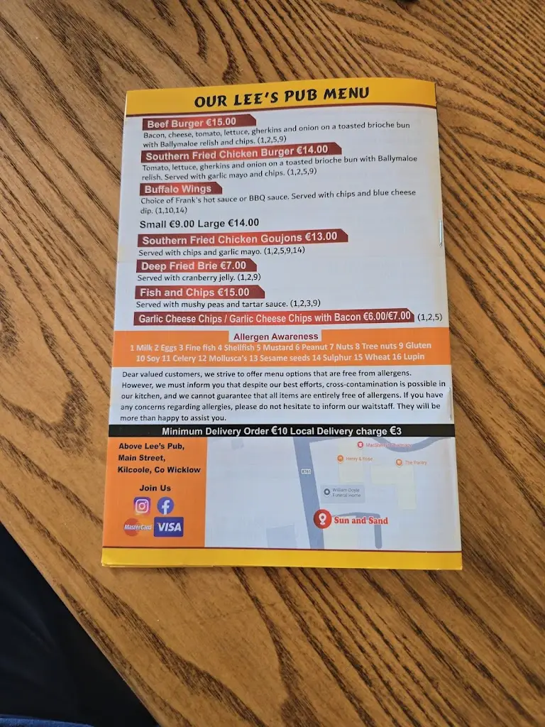 Menu_Sun and Sand_Kilcoole_image_4