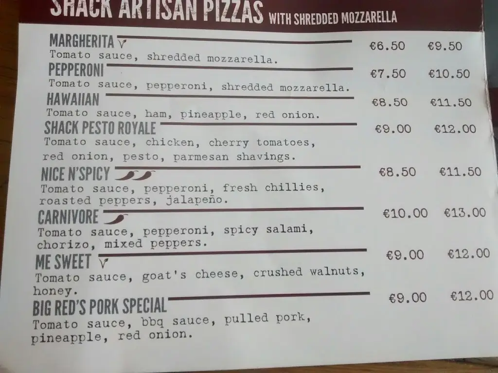 Menu_Pizza Shack_Kilcoole_image_1