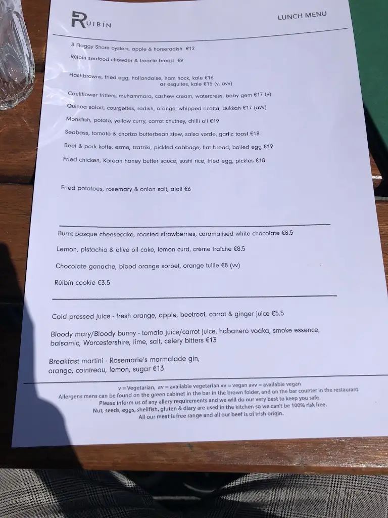Menu_Rúibín Bar & Restaurant_County Galway_image_3