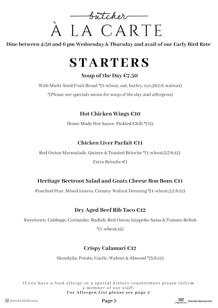 Menu_Butcher Restaurant_Kilkenny_image_4