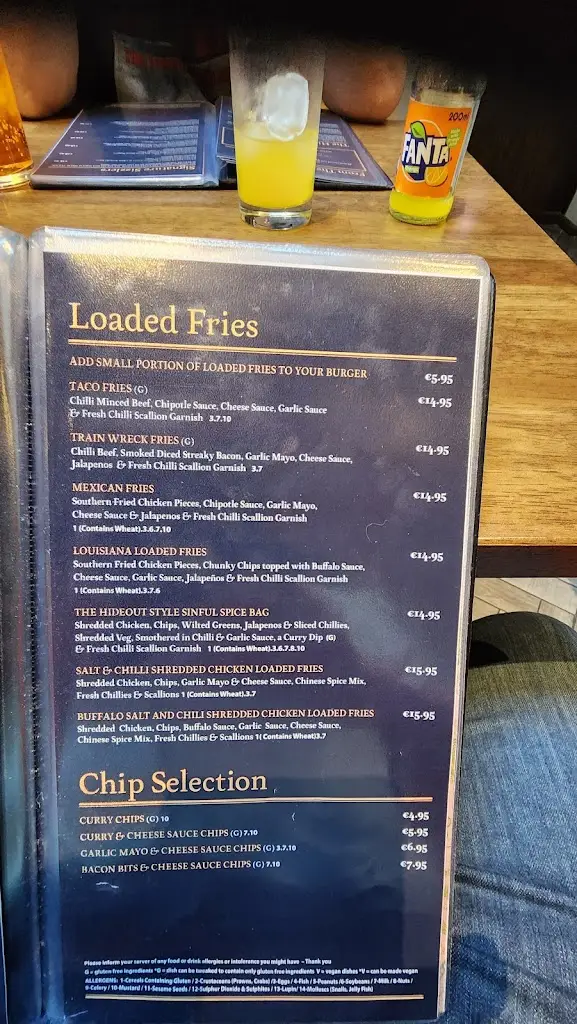 Menu_The Hideout Kilcullen Co.Kildare_Kilcullen_imagen_3