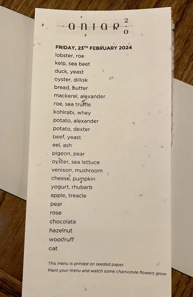 Menu_Aniar_County Galway_image_1