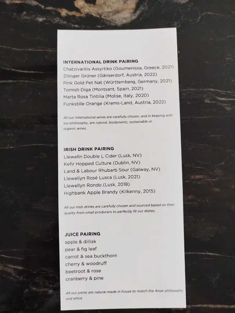 Menu_Aniar_County Galway_image_3