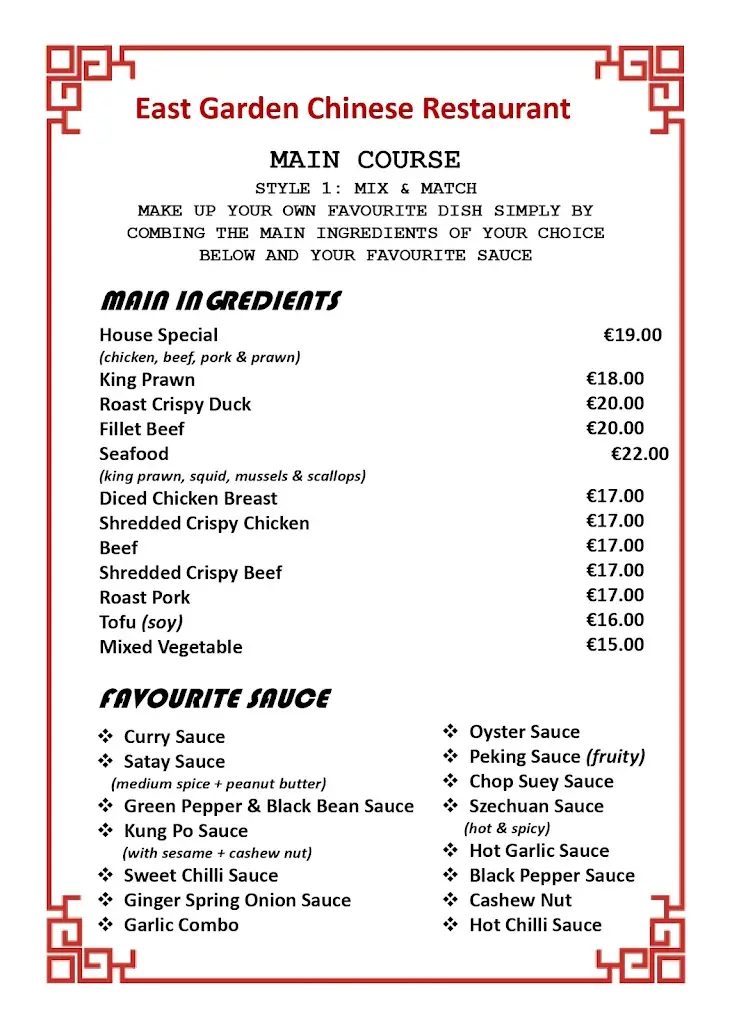 Menu_East Garden Chinese Restaurant_Kilcullen_image_3