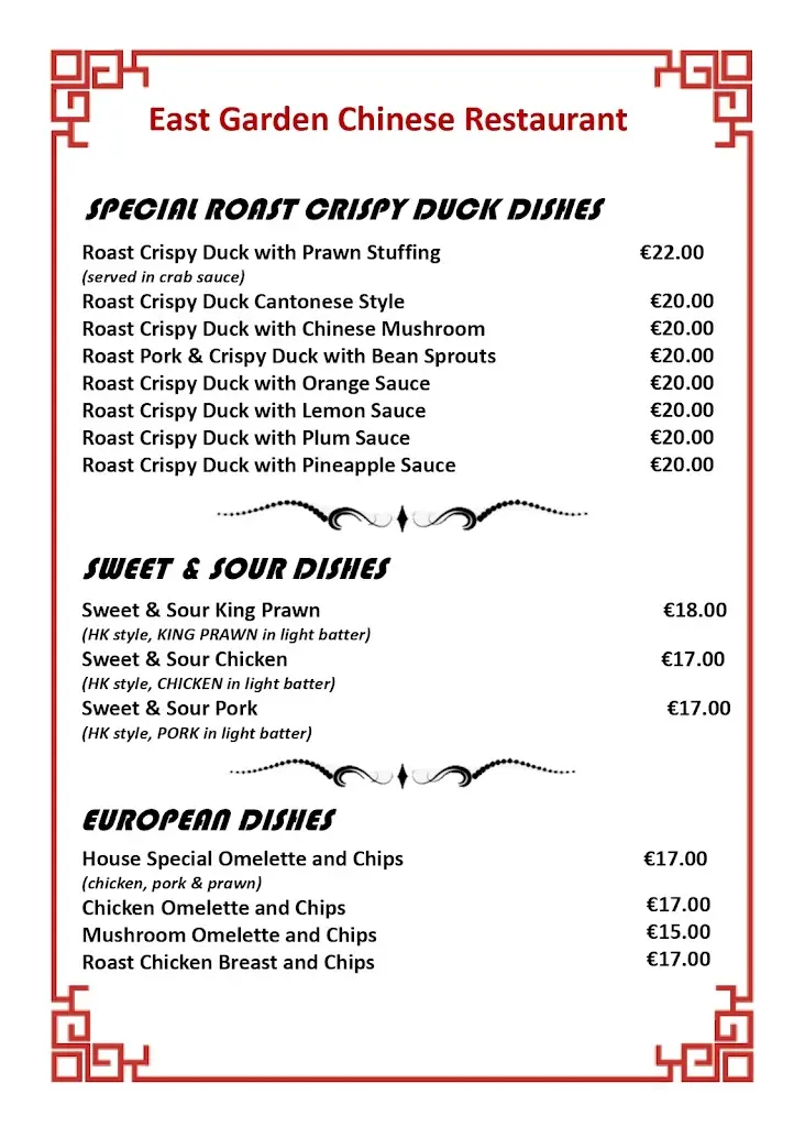 Menu_East Garden Chinese Restaurant_Kilcullen_image_4