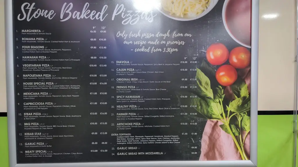 Menu_Fountain Take Away_Kilcullen_image_1