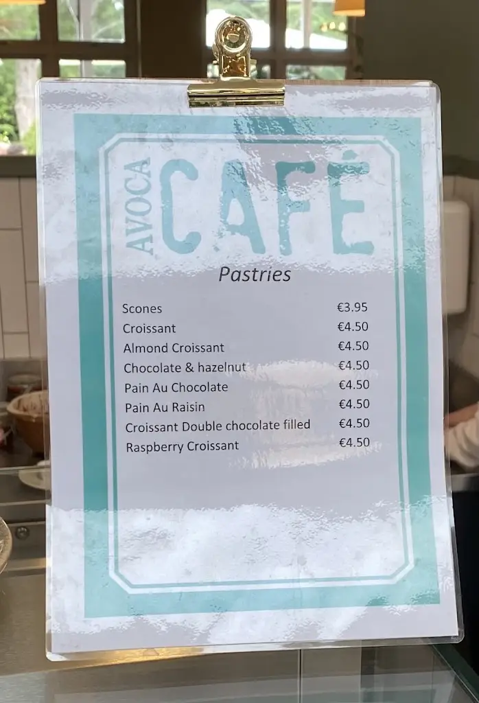 Menü_Avoca Fern House Cafe_Kilmacanoge_Bild_4