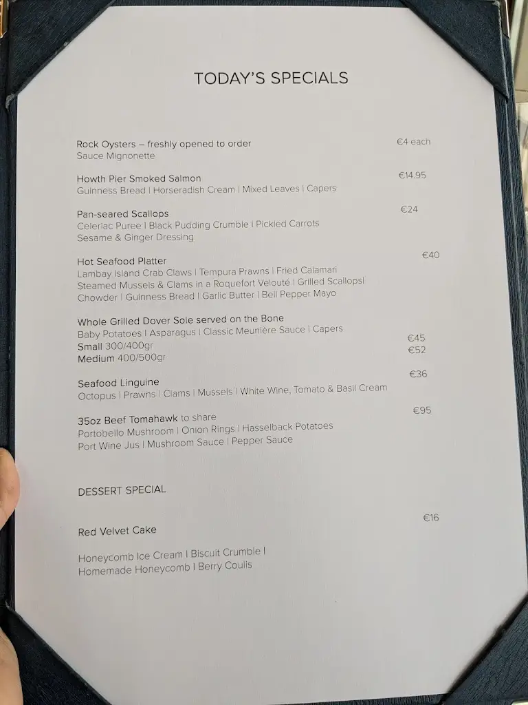 Menu_Aqua Restaurant_Howth_image_1