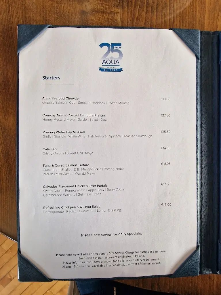 Menu_Aqua Restaurant_Howth_image_3