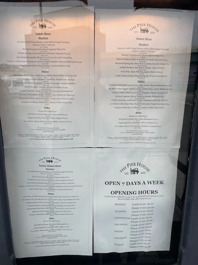 Menu_The Pier House Restaurant Howth_Howth_image_3