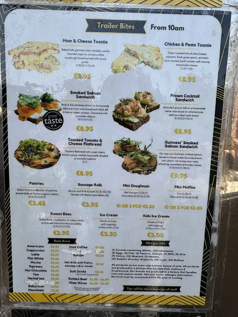 Menu_Baily Bites at Kish_Howth_image_2