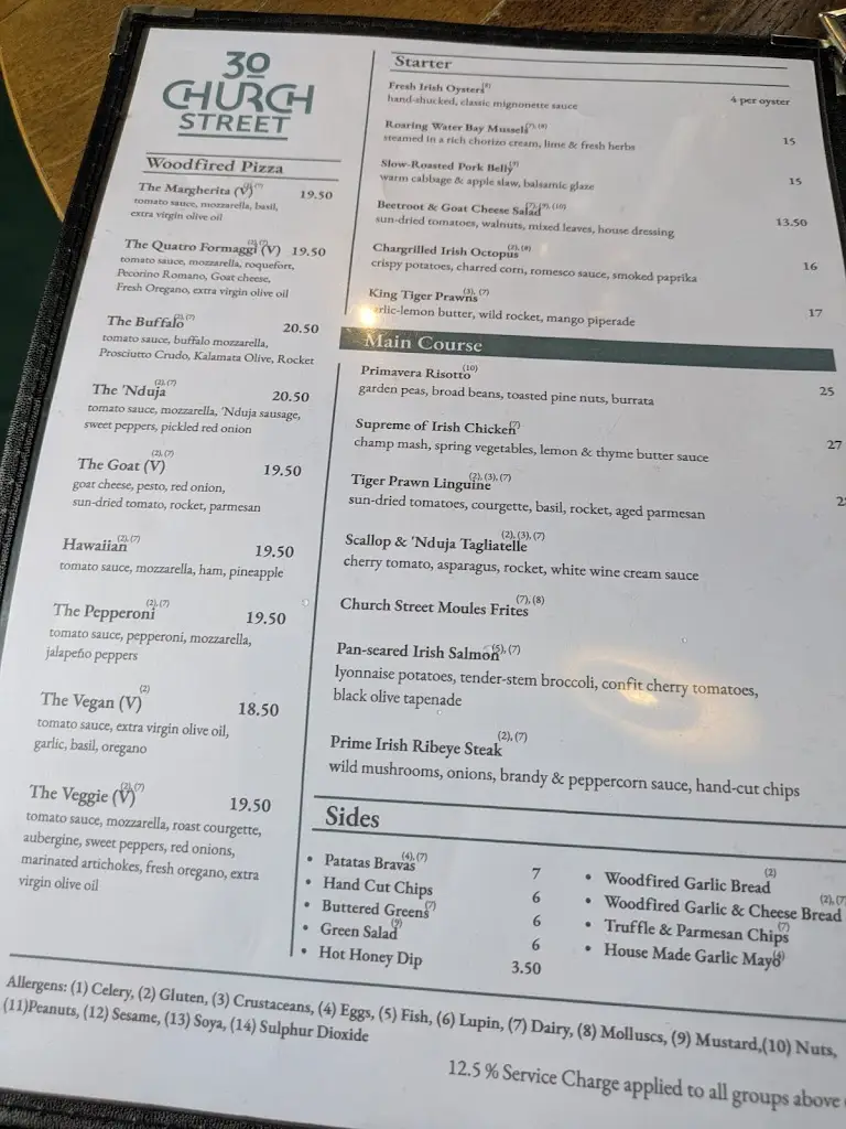 Menü_30 Church Street Howth_Howth_Bild_1