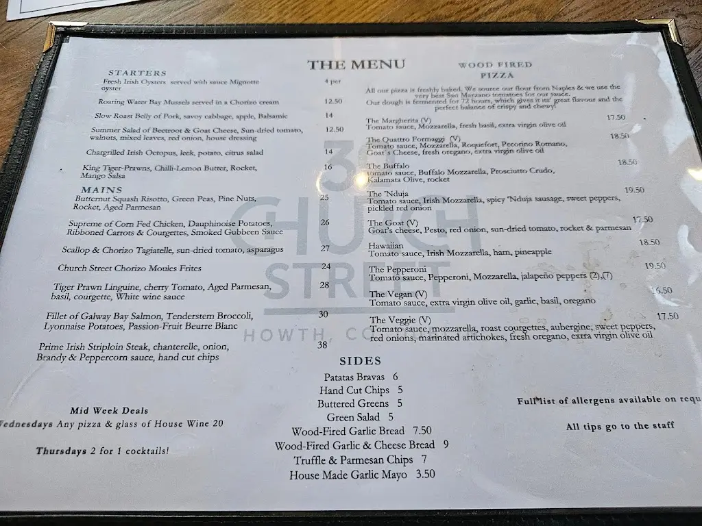 Menü_30 Church Street Howth_Howth_Bild_3