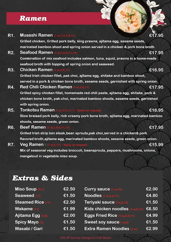 Menu_Musashi Tallaght_Jobstown_image_1