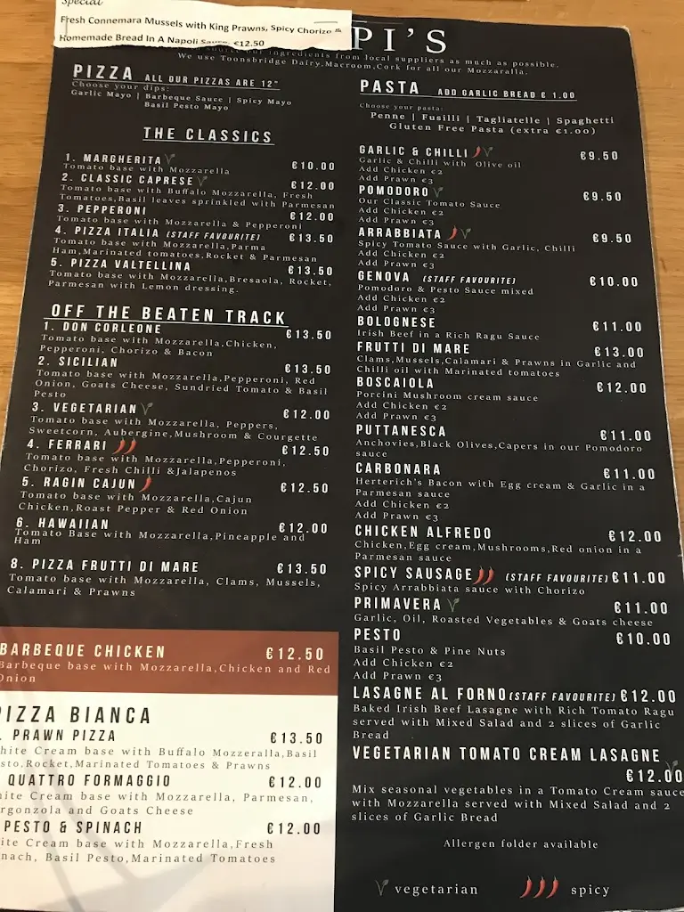 Menü_Vaffanc*lo Restaurant_County Galway_Bild_3