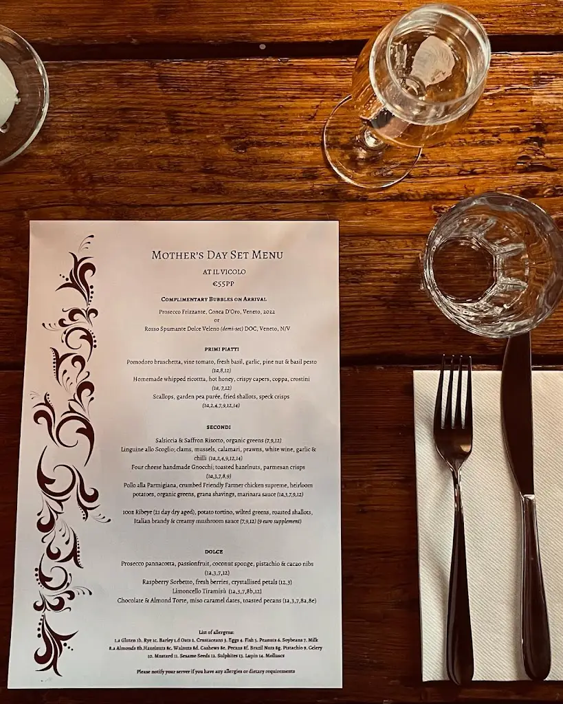 Menu_IL Vicolo_County Galway_image_1