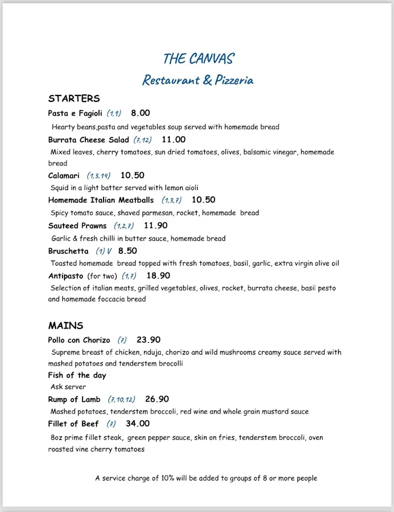 Menu_The Canvas Restaurant_Kilcock_image_3