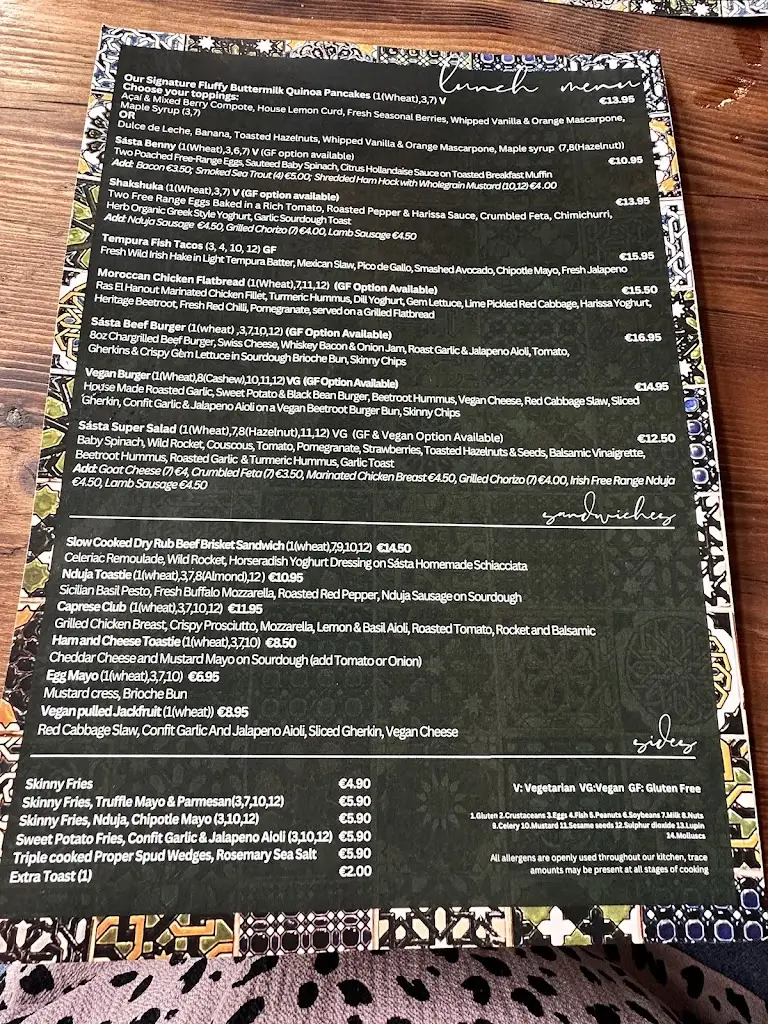 Menu_Sásta by the River Kilcock_Kilcock_image_1