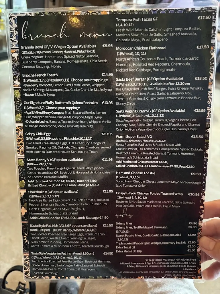 Menu_Sásta by the River Kilcock_Kilcock_image_2