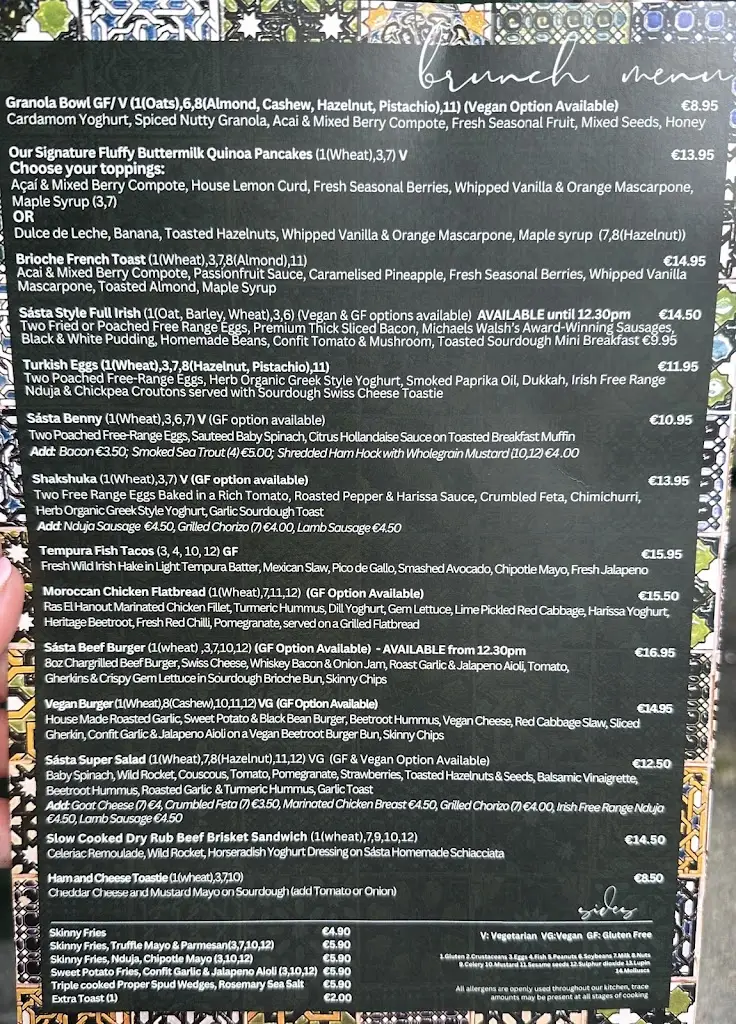 Menu_Sásta by the River Kilcock_Kilcock_image_4