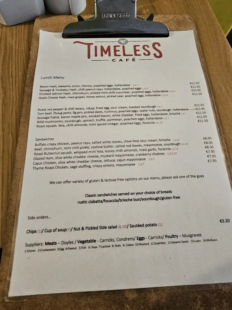 Menu_Timeless Café_Kilcock_image_2