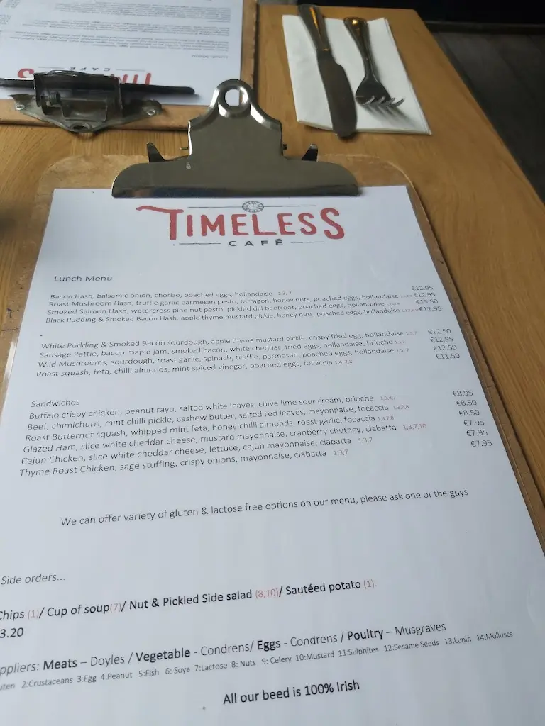 Menu_Timeless Café_Kilcock_image_3