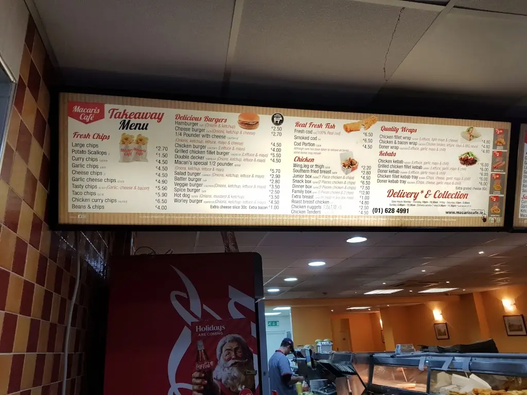 Menu_Macaris cafe_Kilcock_immagine_2