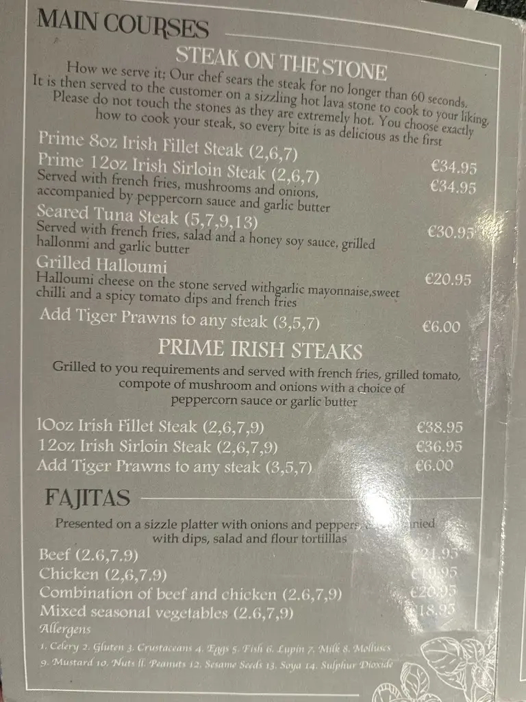 Menu_Stone Haven Restaurant_Kilcock_imagen_1