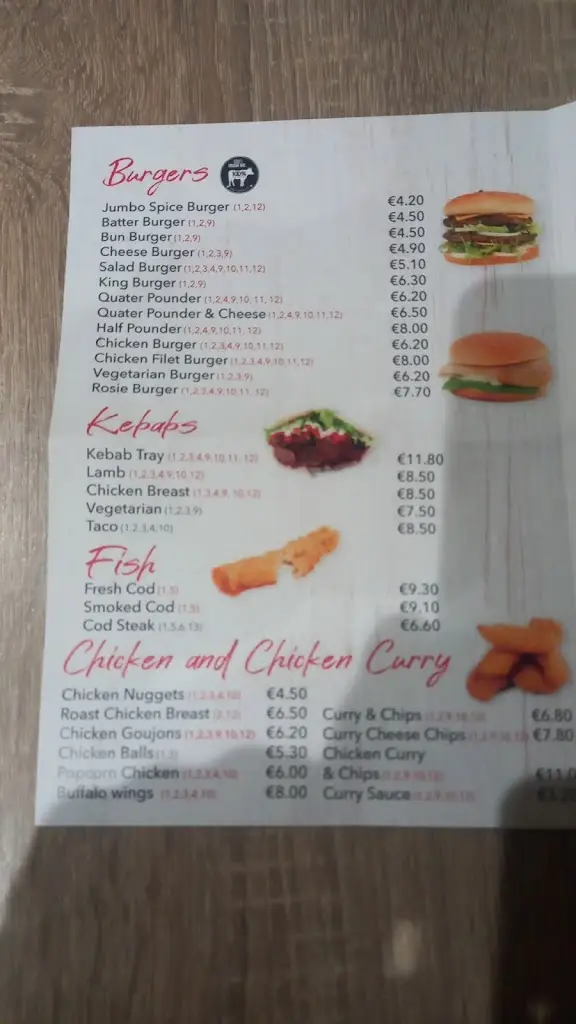 Menu_Rosies Take Away_Kilcock_image_3